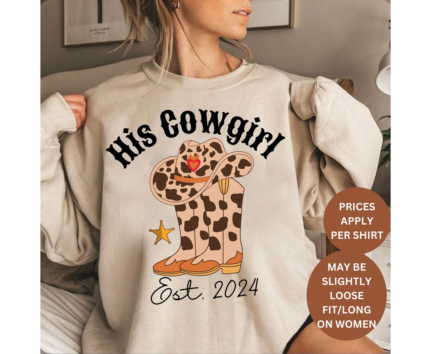 Cowgirl country matching shirt for men women unisex cowgirl tshirt for texas couple