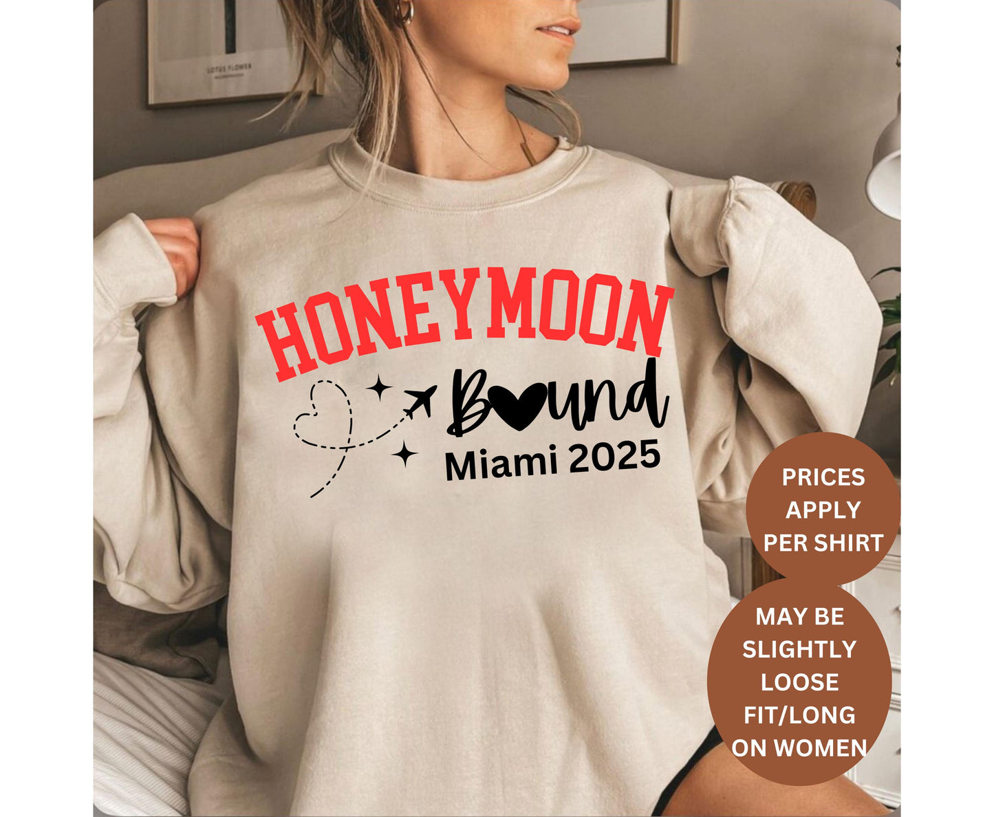 Custom Honeymoon bound shirt for men women tshirt SWEATSHIRT hoodie crewneck custom location honeymoon shirt