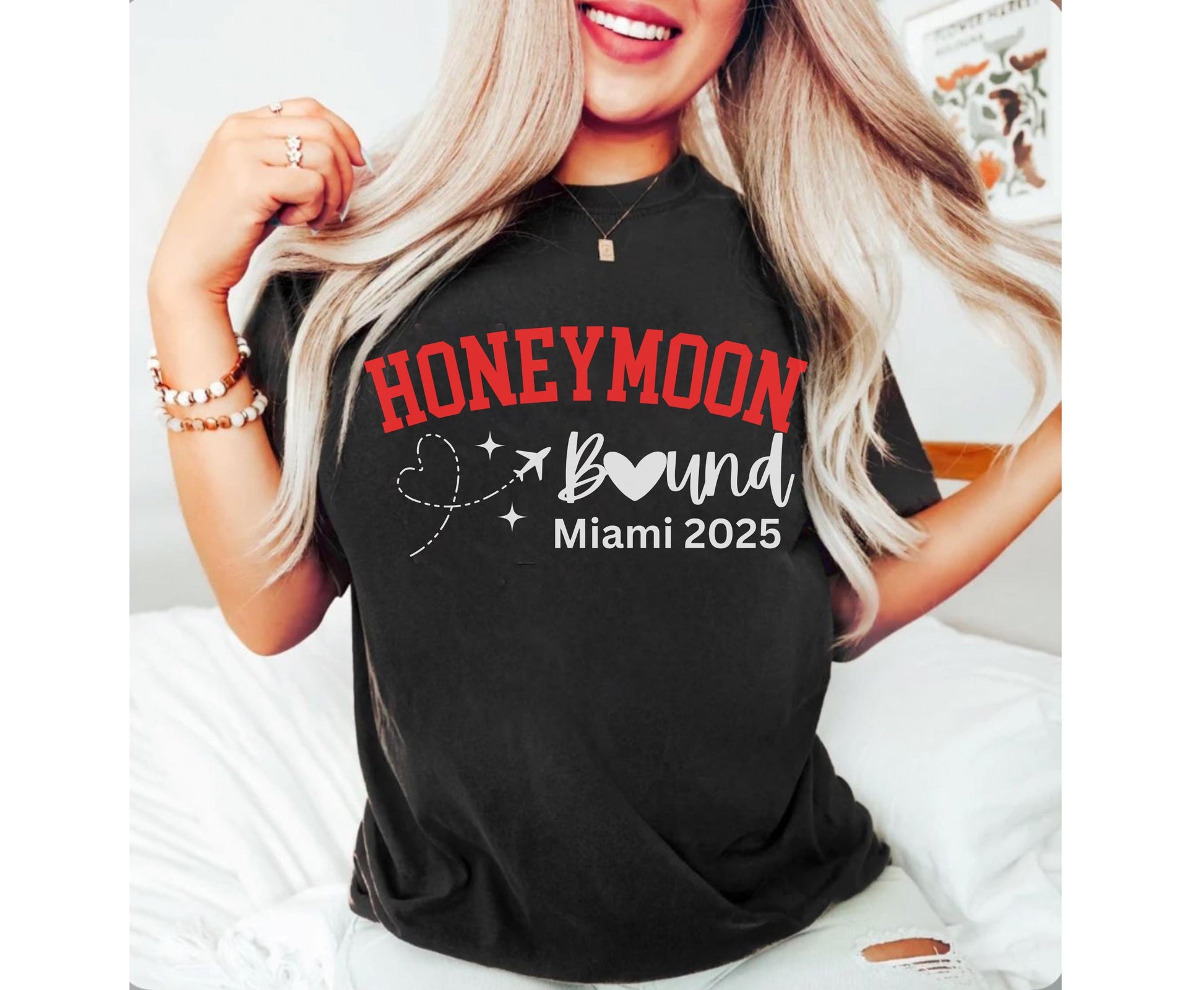 Custom Honeymoon bound shirt for men women tshirt SWEATSHIRT hoodie crewneck custom location honeymoon shirt