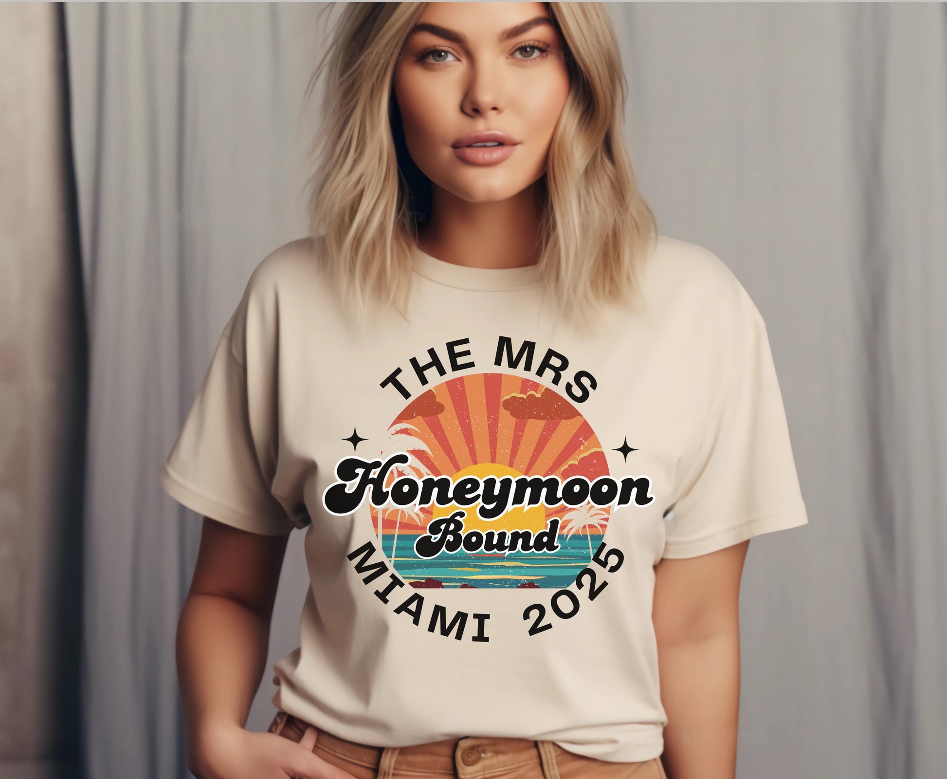 Custom Beach vacation Honeymoon shirt for men women