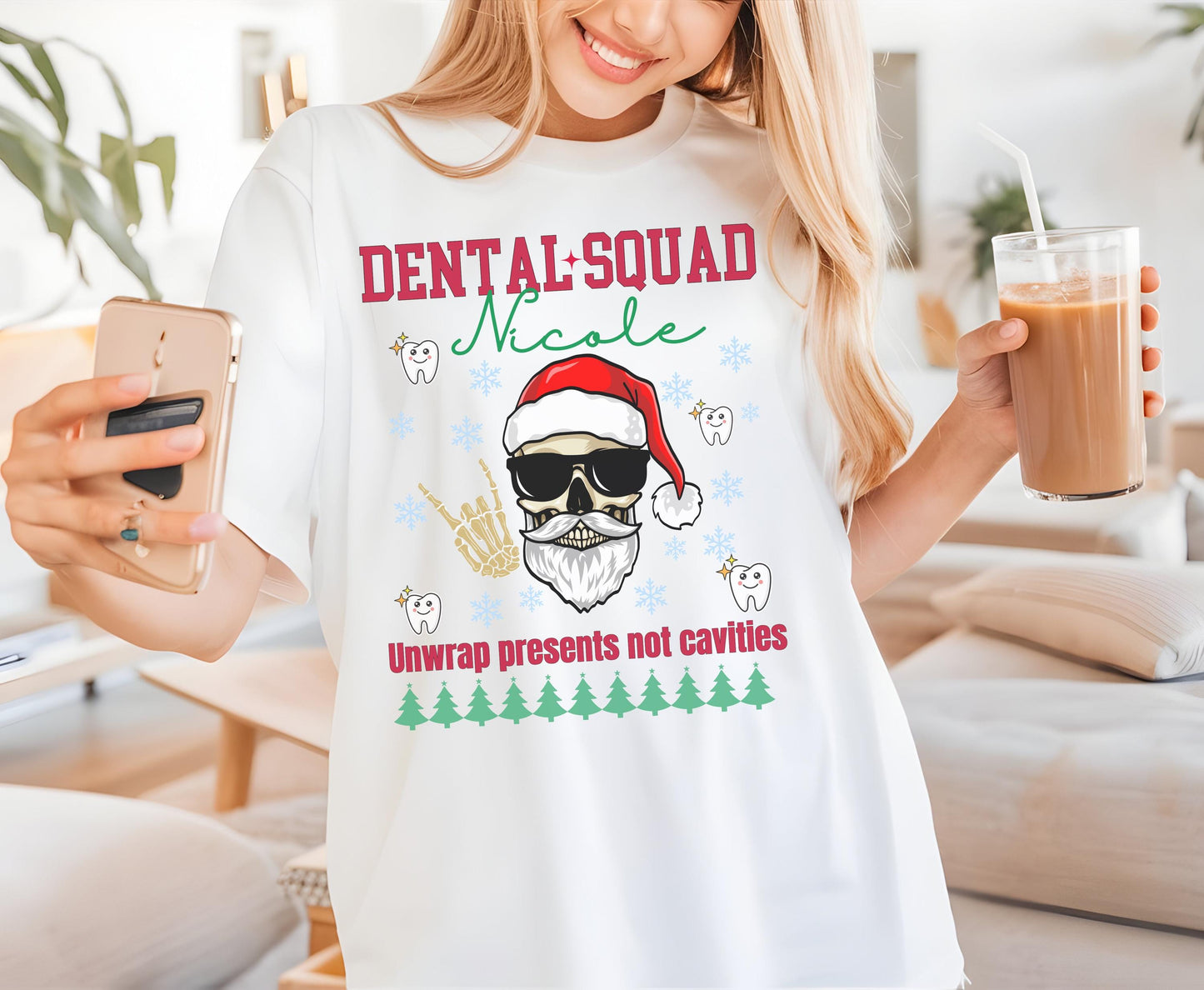 Dental squad christmas shirts for men women dentists