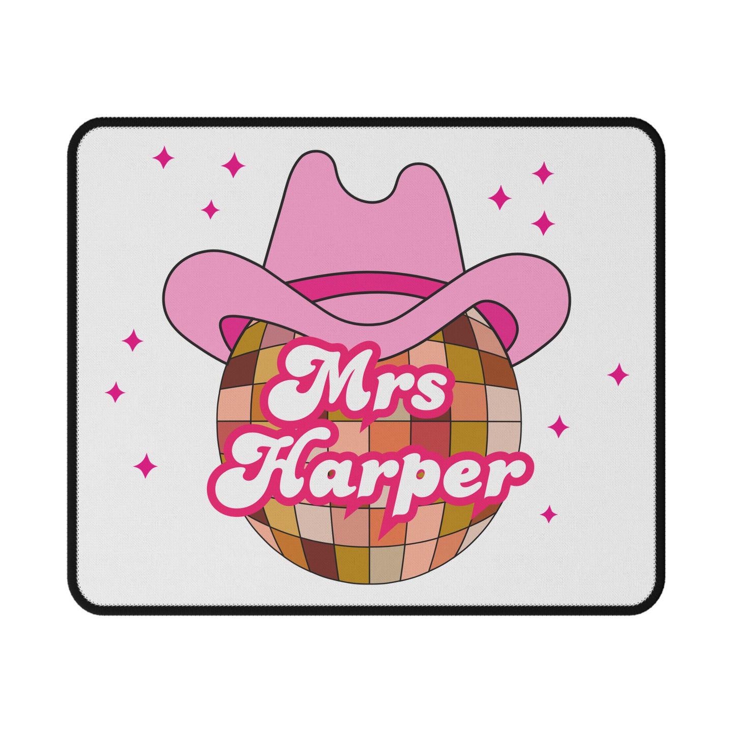 Custom Mrs Cowgirl Disco Mouse Pad gifts for Bride-to-Be Future Mrs Engaged gift Anniversary Gift for her Western Country Wife Birthday Gift