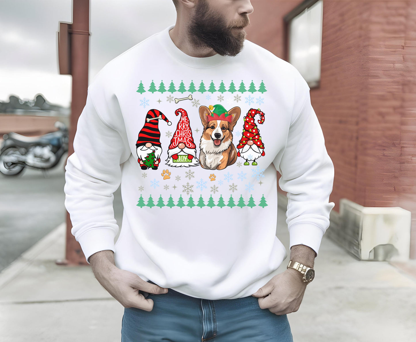 Corgi Dog Lover Christmas Shirt Gift