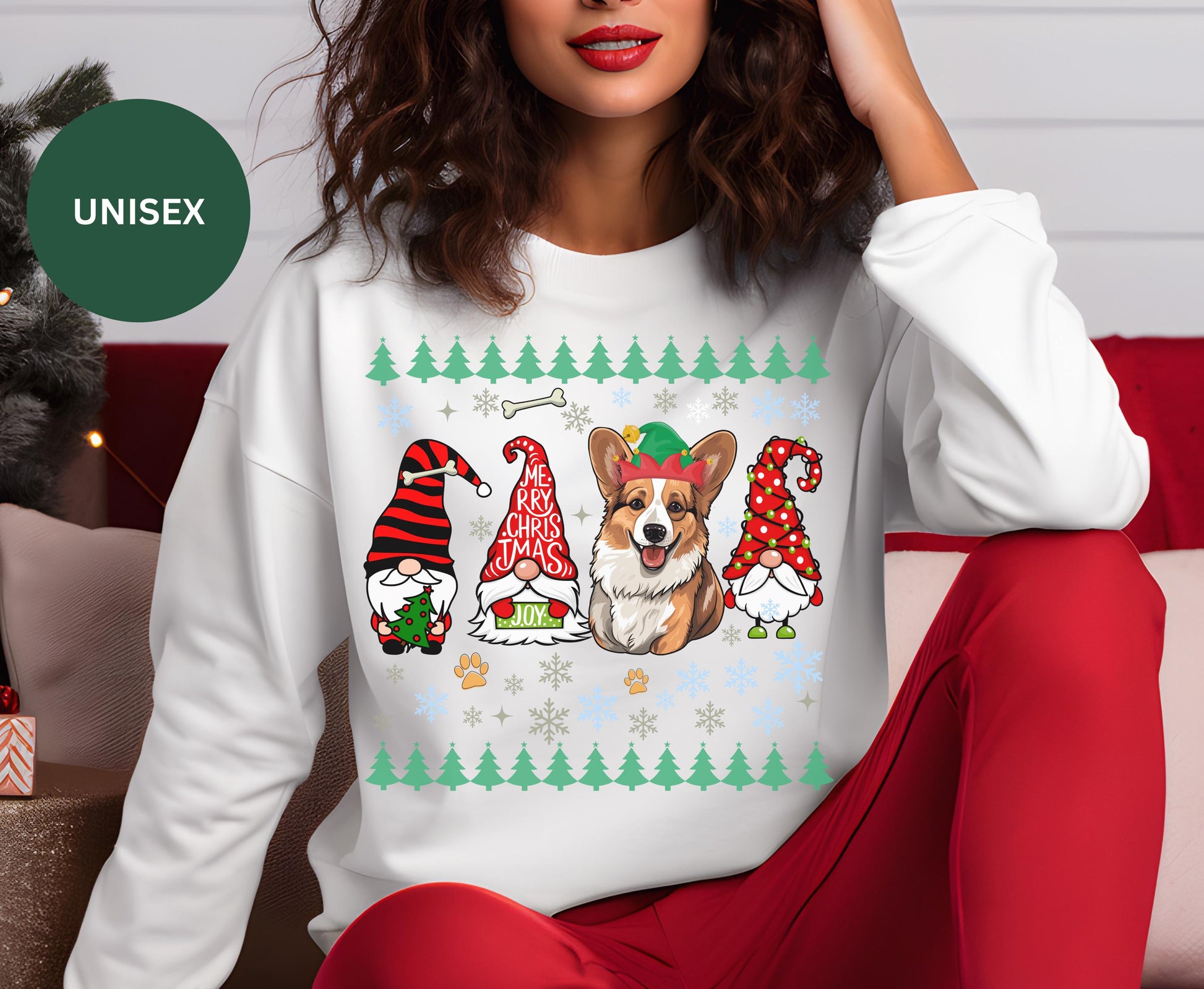 Corgi Dog Lover Christmas Shirt Gift