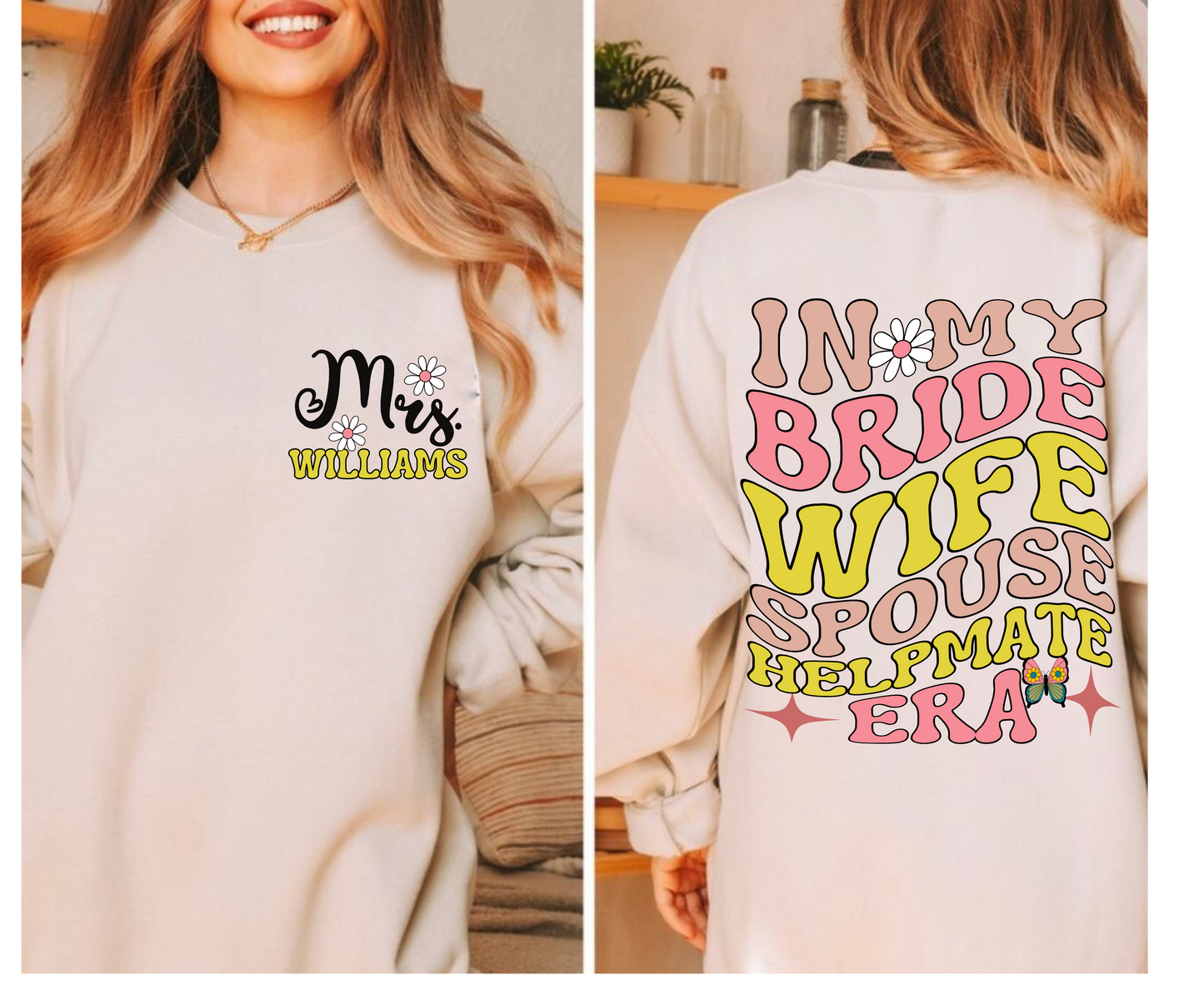 In my Bride Wife Helpmate Era Future Mrs Tee Shirts Jumper gifts for Bride