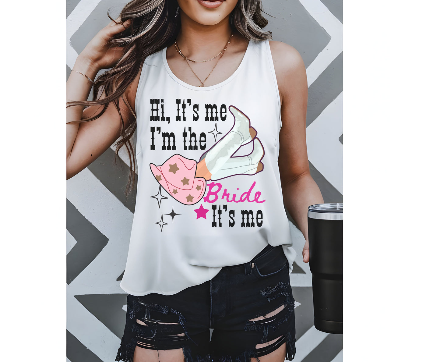 It's me Hi Bride Party Custom Last Rodeo Country Unisex Sweatshirt Tshirt