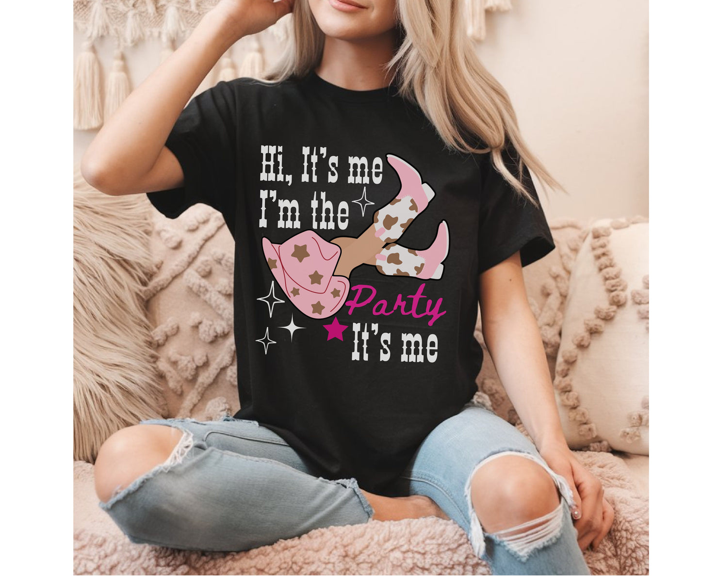 It's me Hi Bride Party Custom Last Rodeo Country Unisex Sweatshirt Tshirt