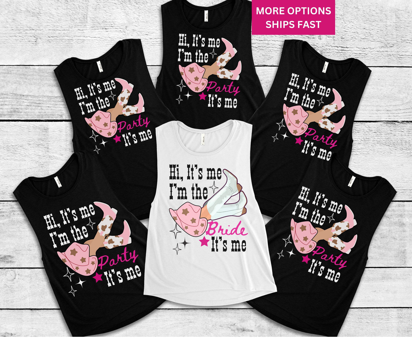 It's me Hi Bride Party Custom Last Rodeo Country Unisex Sweatshirt Tshirt