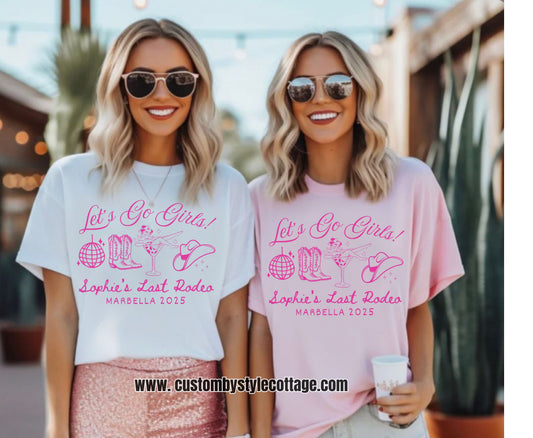 Hen Do Western Junggesellinnenabschied Shirt - Last Rodeo Cowgirl Brautpullover