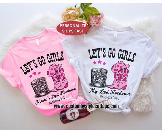 Hen Do Western Junggesellinnenabschied Shirt - Last Rodeo Cowgirl Brautpullover