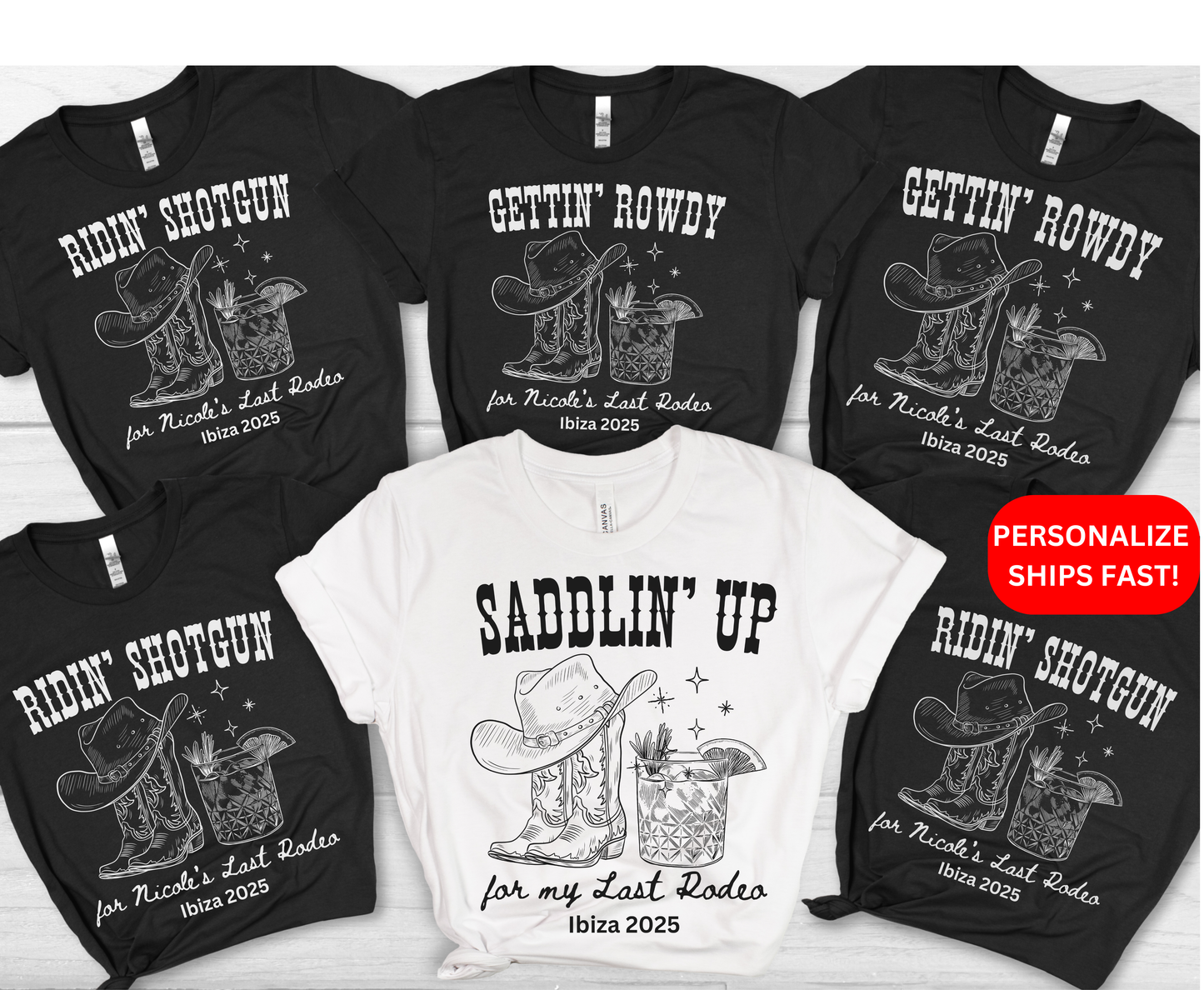 Custom Last Rodeo Unisex Unisex Shirts - Saddlin up
