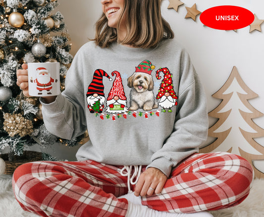 Havanese Dog Breed Christmas Tee Jumper - Havanese Dog mom dad Xmas Unisex Shirts