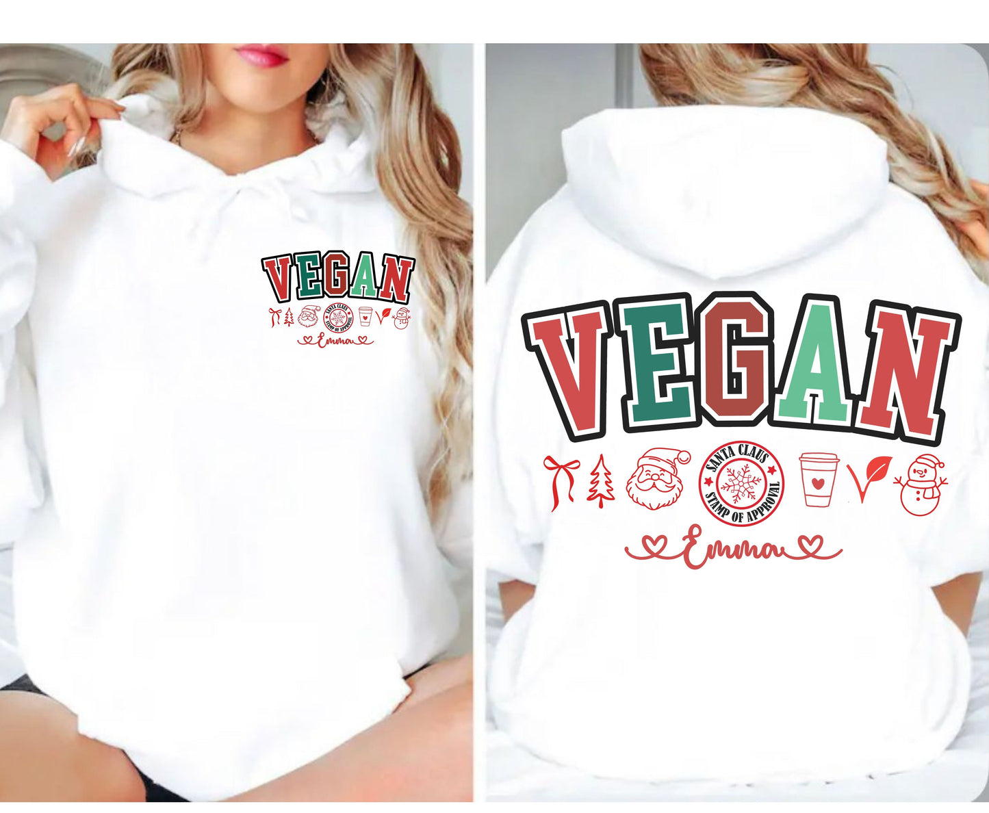 VSCO Vegan Christmas Shirts - Unisex Xmas Vegan Tee Sweatshirt for Men Women